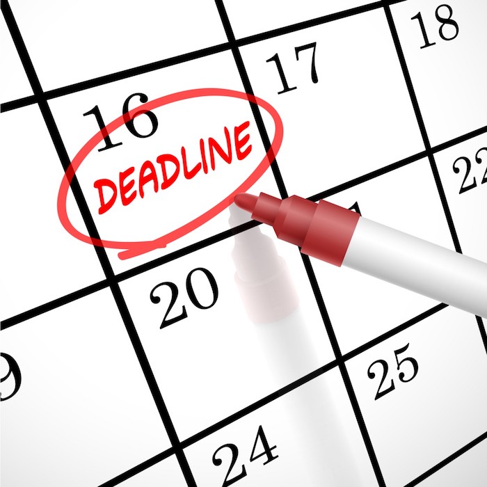 deadlines